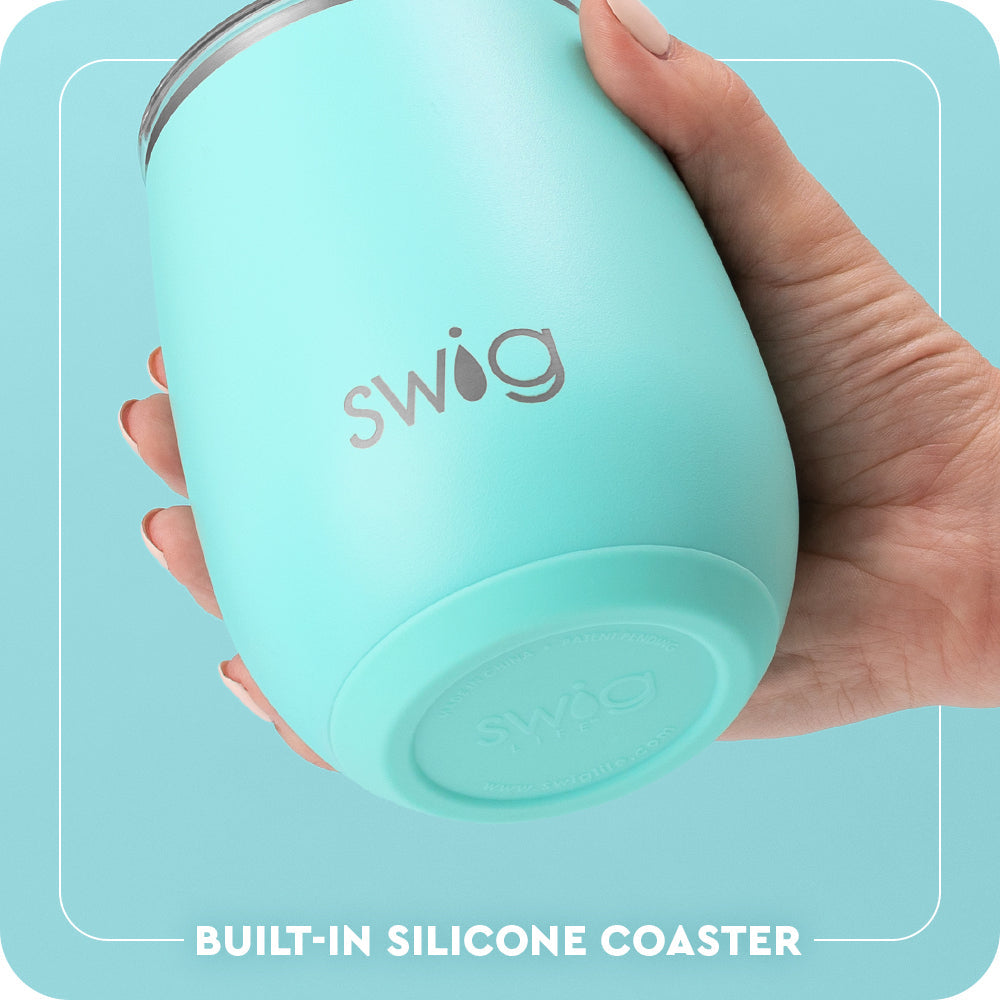 Built-in silicone coaster base