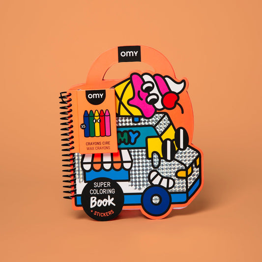 SUPER COLORING & STICKER BOOK YUMMY