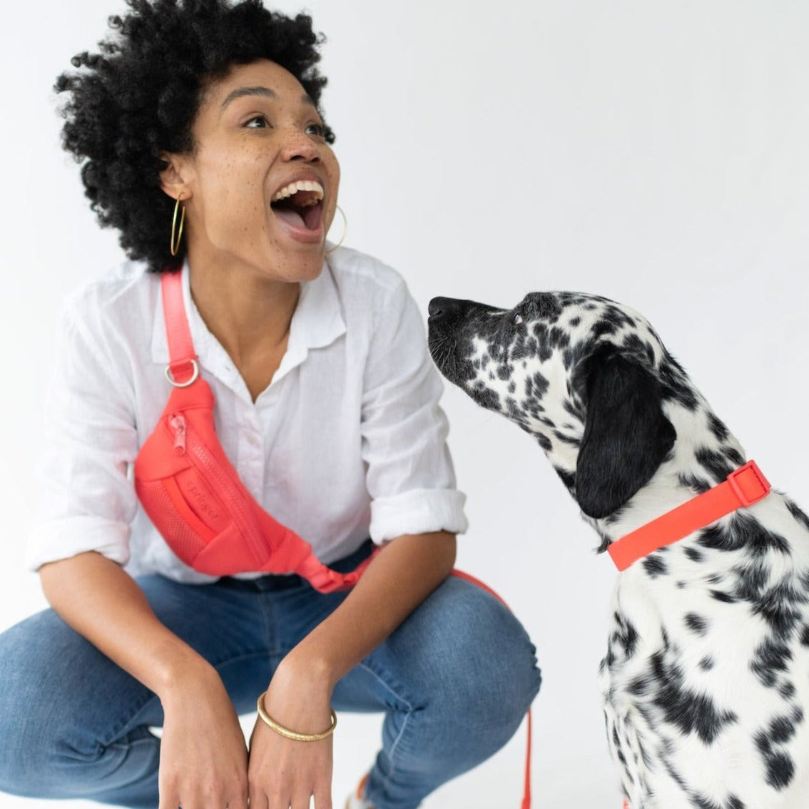The Hands-Free Dog Sling Bag with Leash