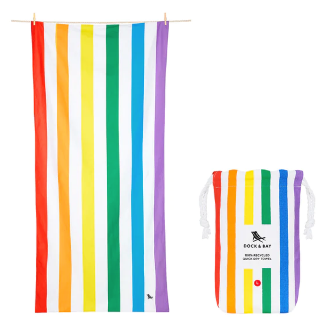 Rainbow Skies Beach Towels