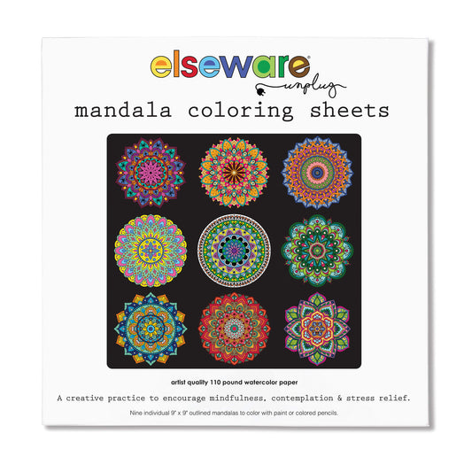 Mandala Coloring Sheets – Deluxe 110lb Paper
