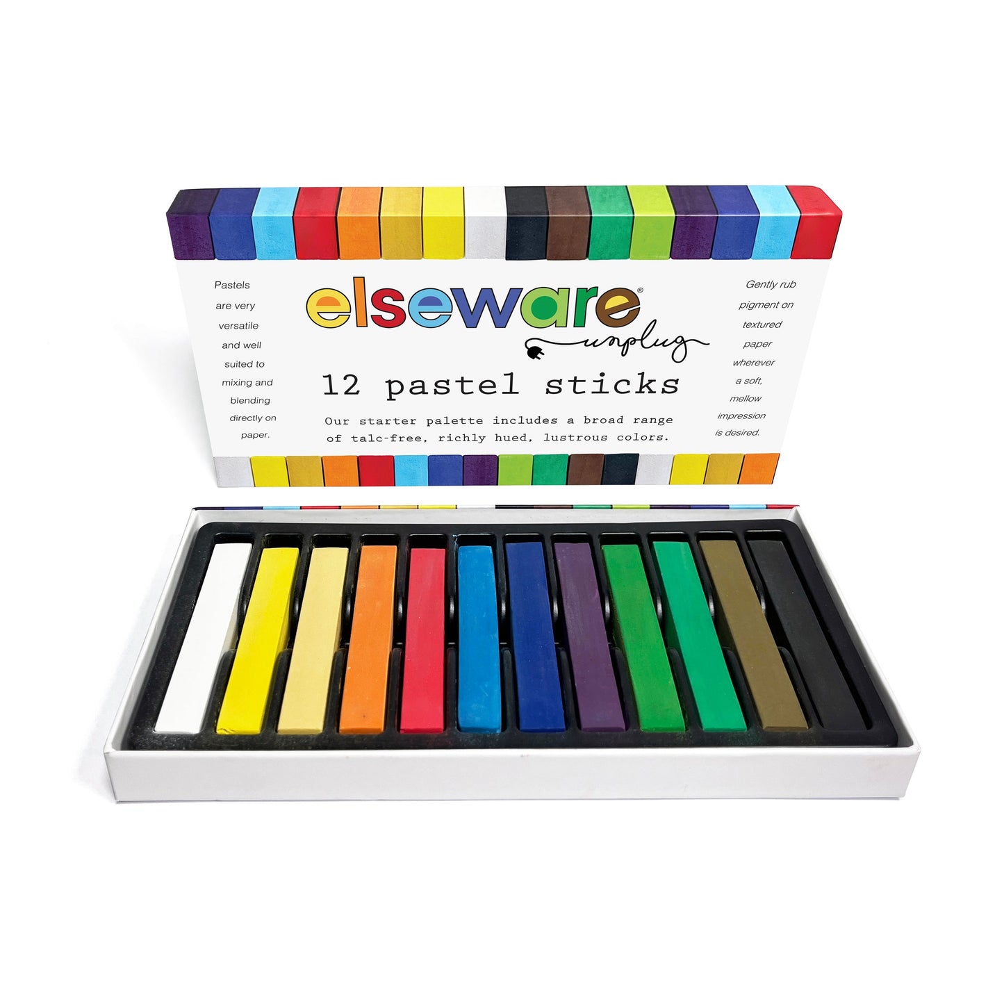 Pastel Sticks –  12 Vibrant Colors