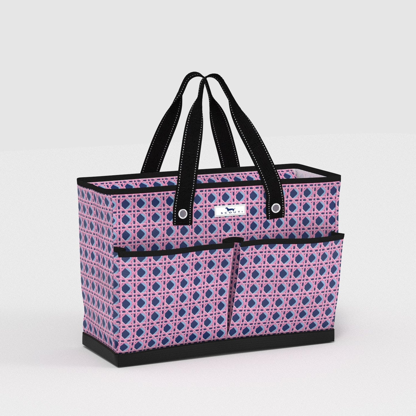 Ben Pocket Tote in Wisteria Cane pattern