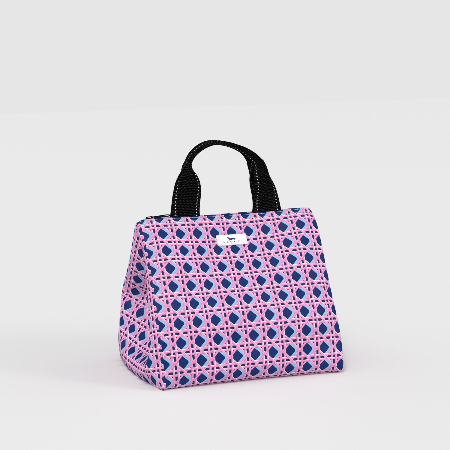 Eloise Lunch Bag in Wisteria Cane pattern