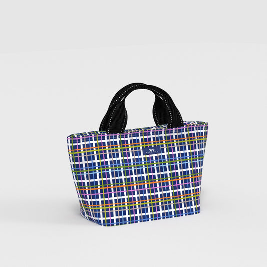 Nooner Lunch Bag in Cross Town pattern