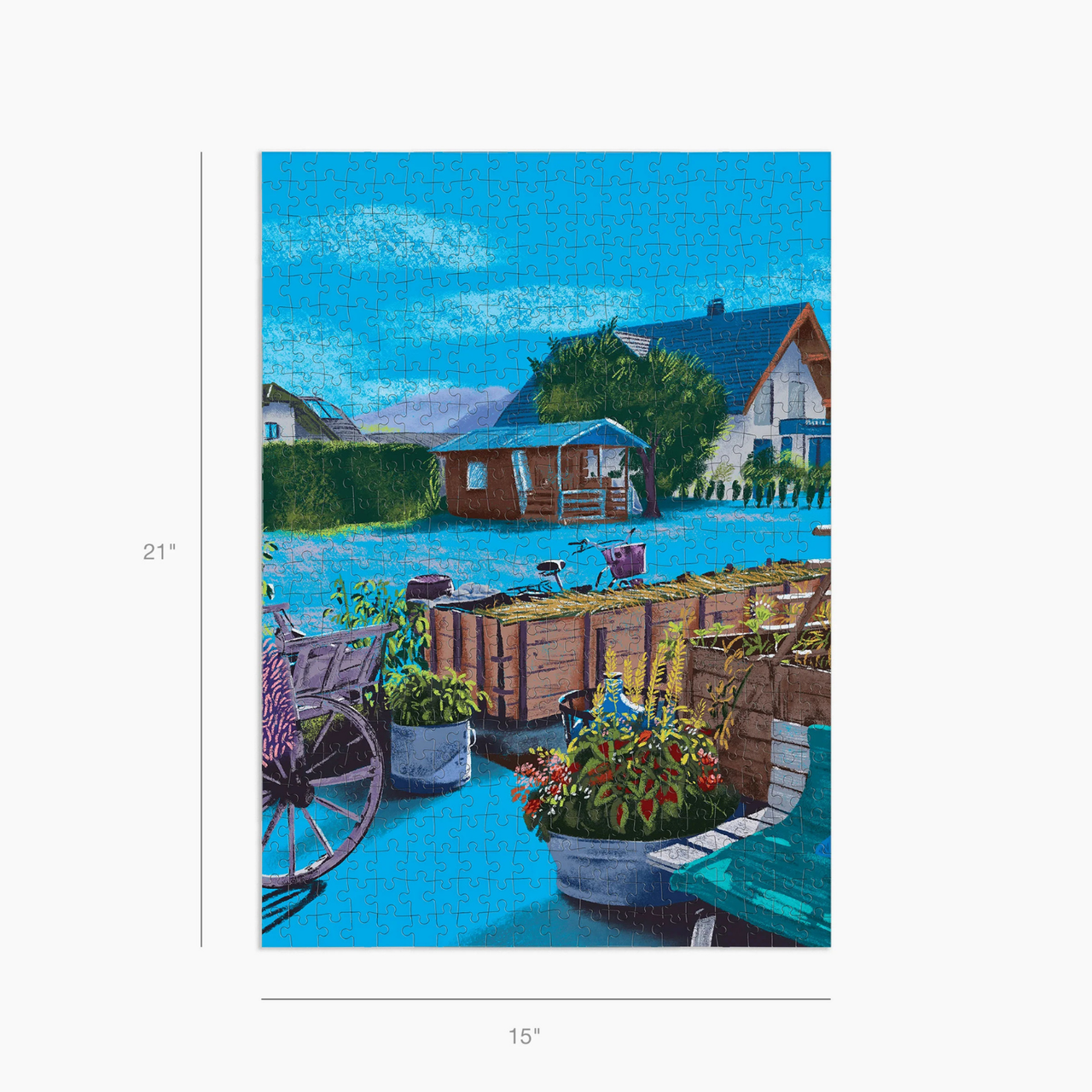 Canvas Classics Afternoon in Blue puzzle box and pouch