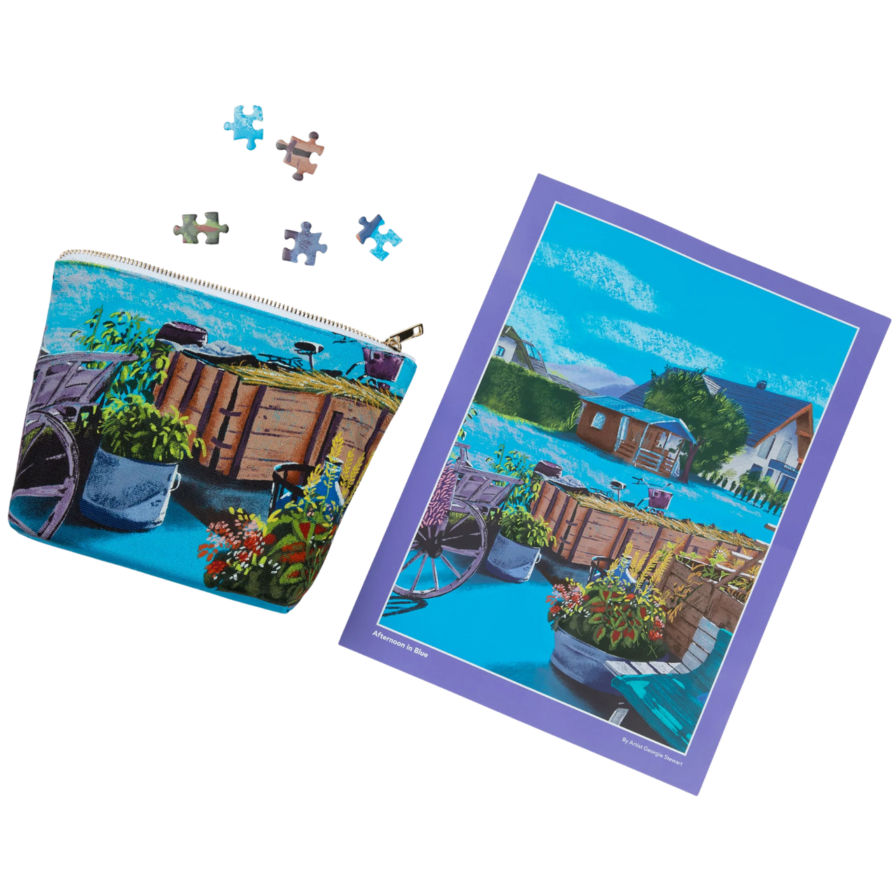 Canvas Classics Afternoon in Blue 500 piece puzzle