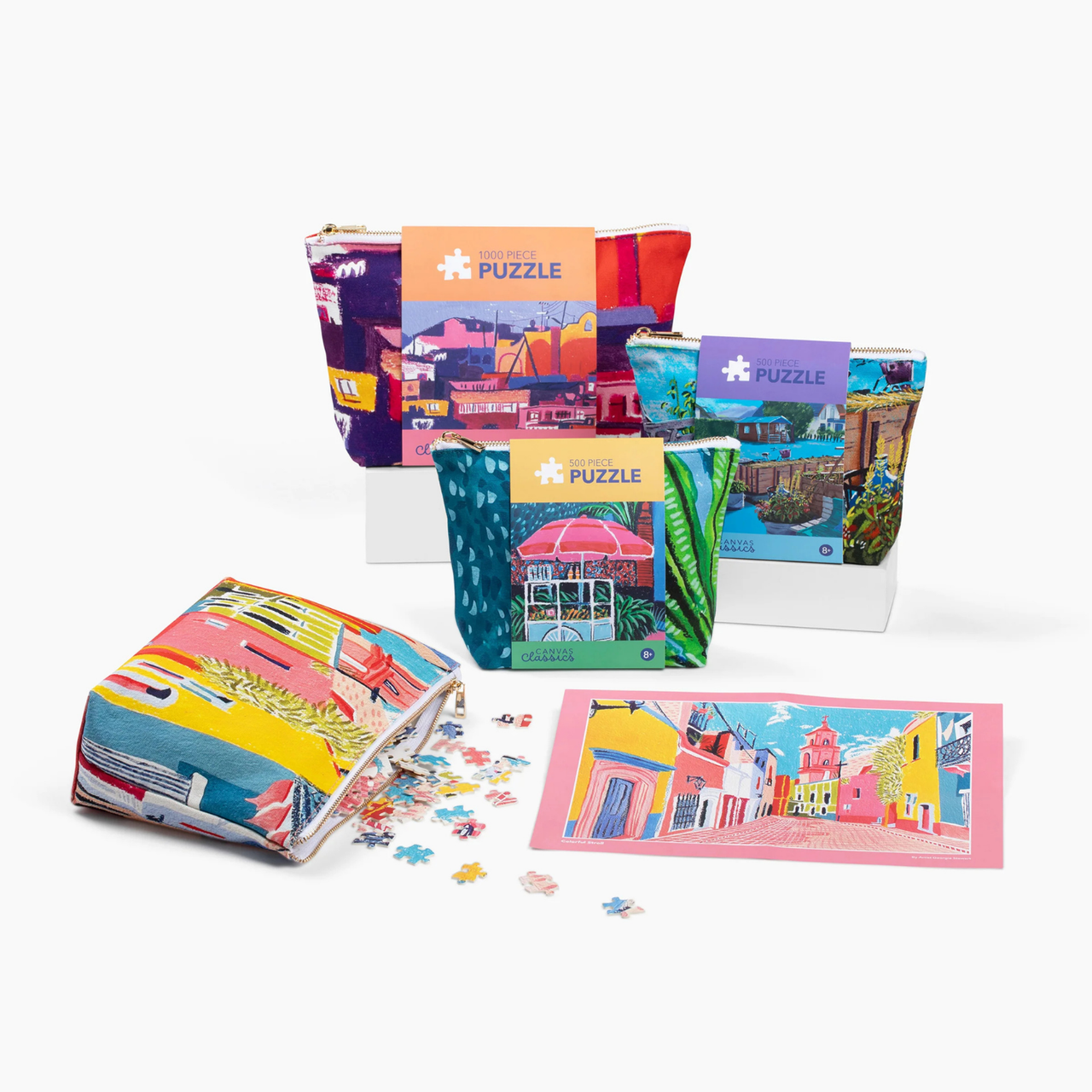 Canvas Classics Violet Hillside puzzle detail