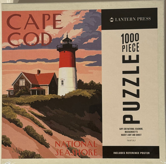 1000 Piece Puzzle, Cape Cod National Seashore, Massachusetts - Nauset Light & Sunset