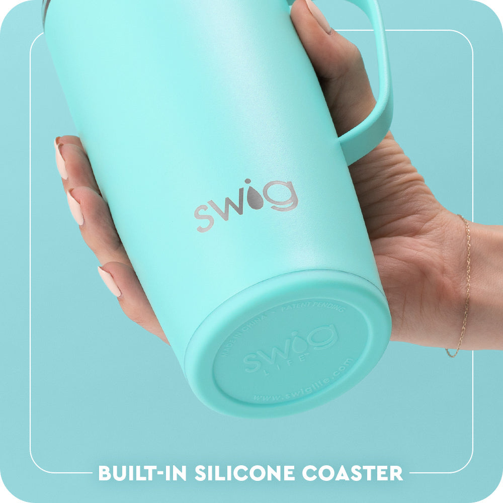 Built-in silicone coaster base