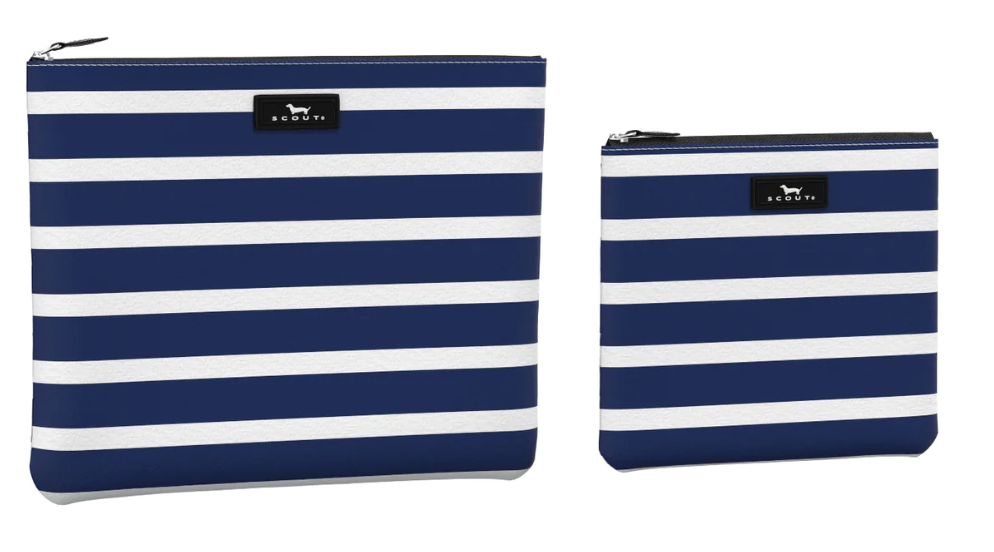 Travel Pouches Set - Nantucket Navy