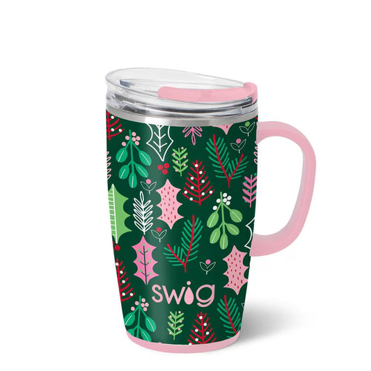Merry Mistletoe Travel Mug 18oz