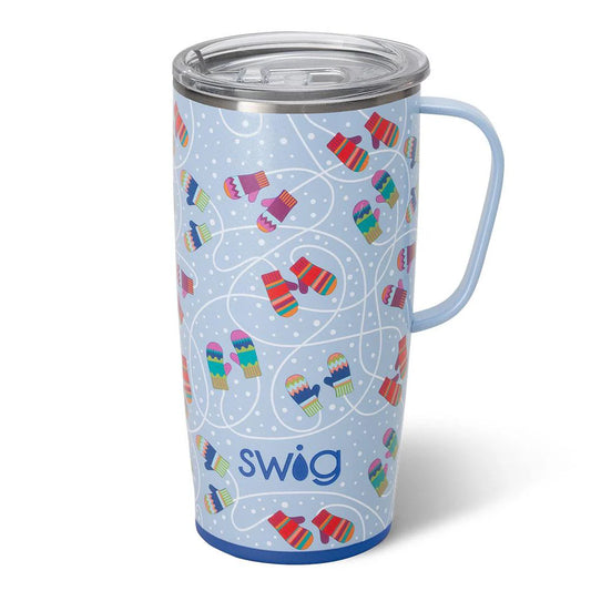 Snow Day 22oz Travel Mug with Handle