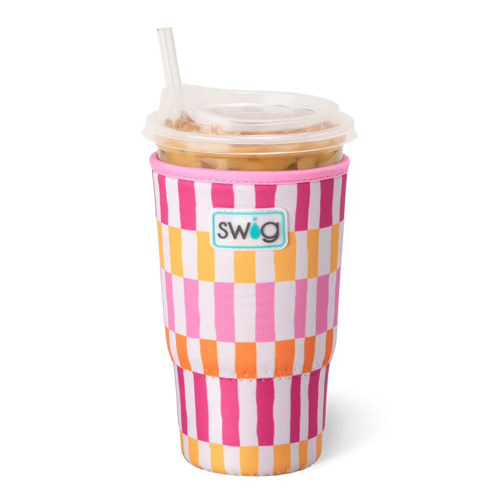 Sherbet Stripe Large Iced Cup Coolie