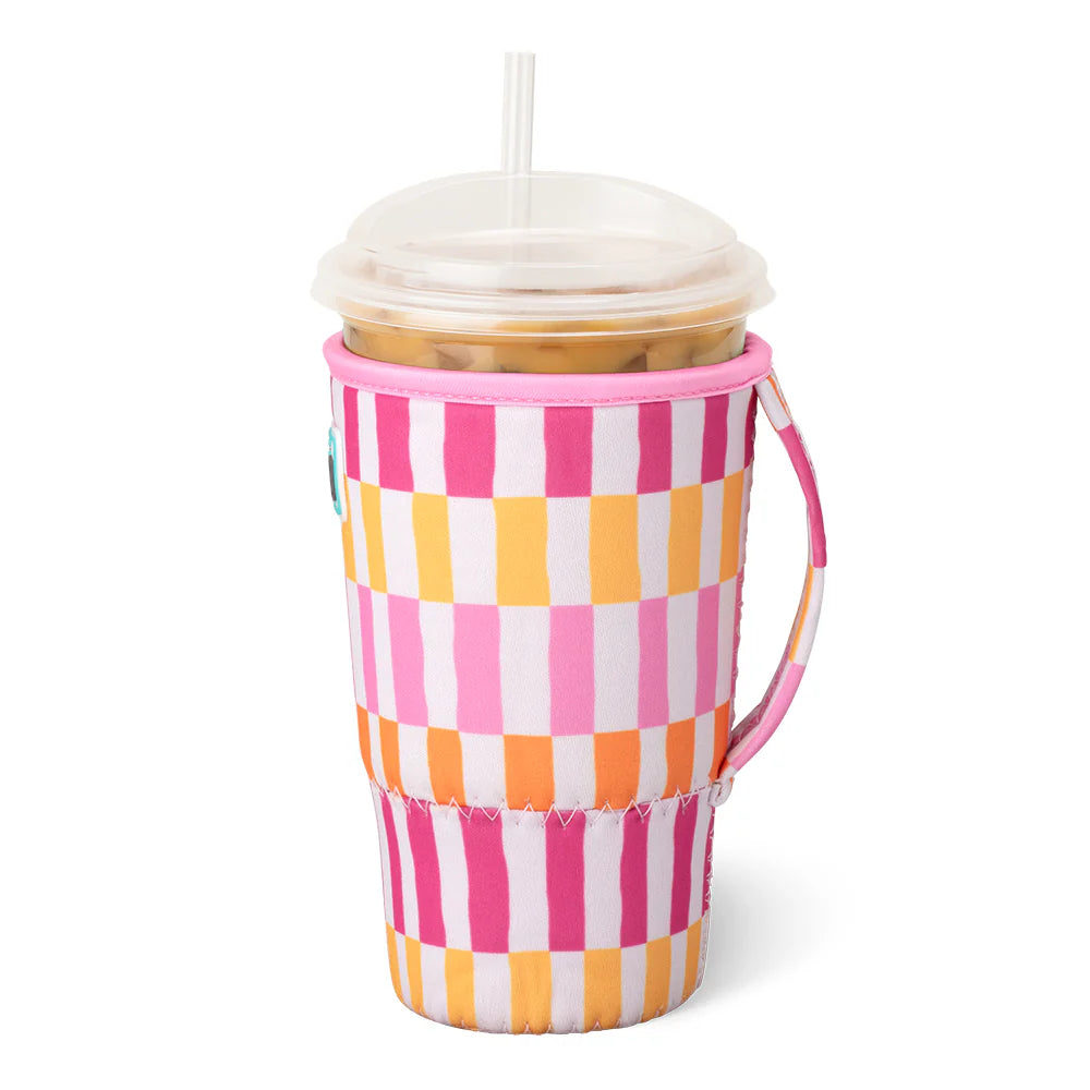 Sherbet Stripe Large Iced Cup Coolie