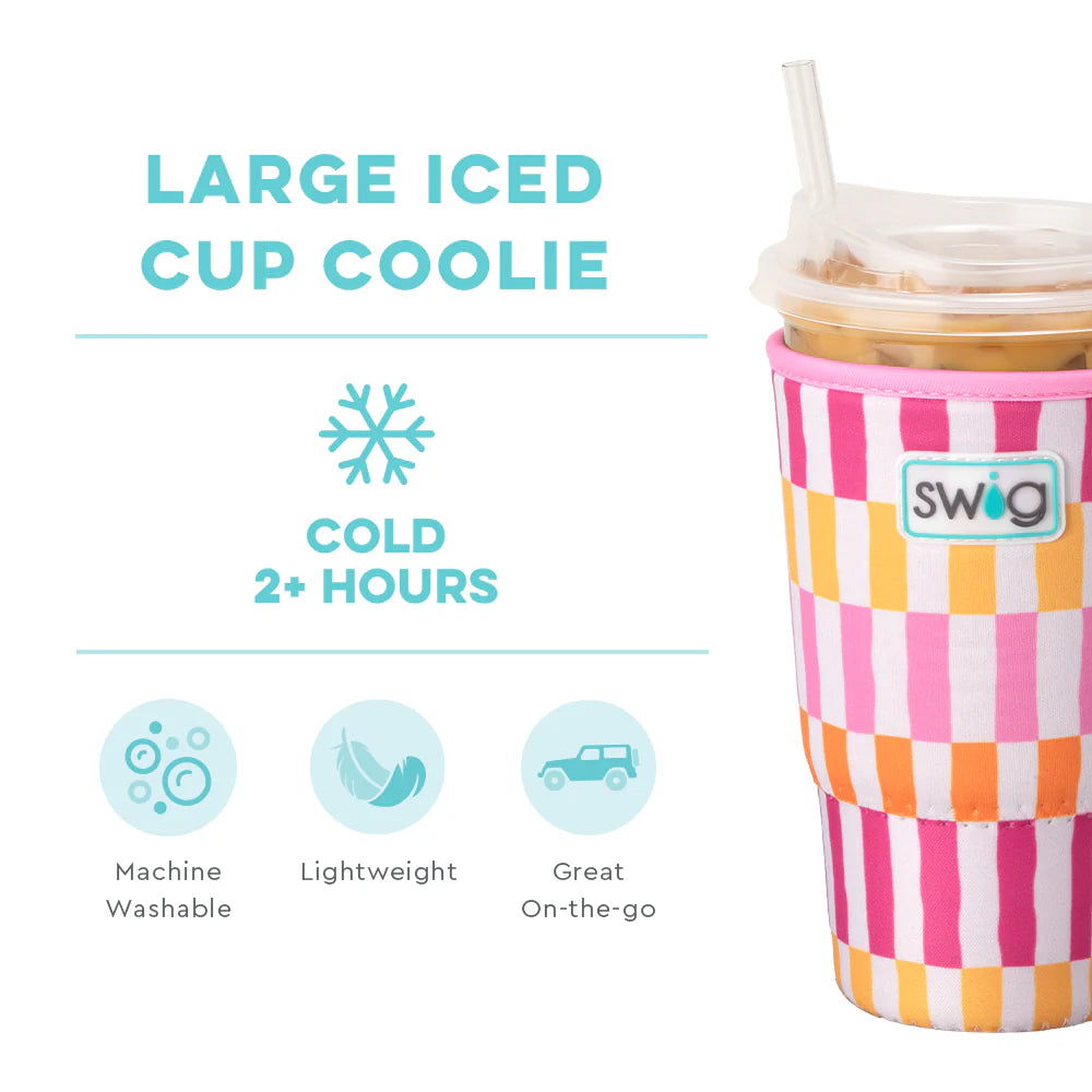 Sherbet Stripe Large Iced Cup Coolie