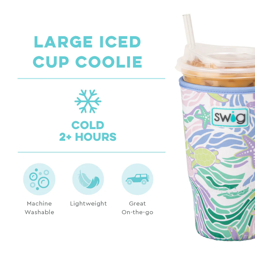 Sea Swirl Large Iced Cup Coolie