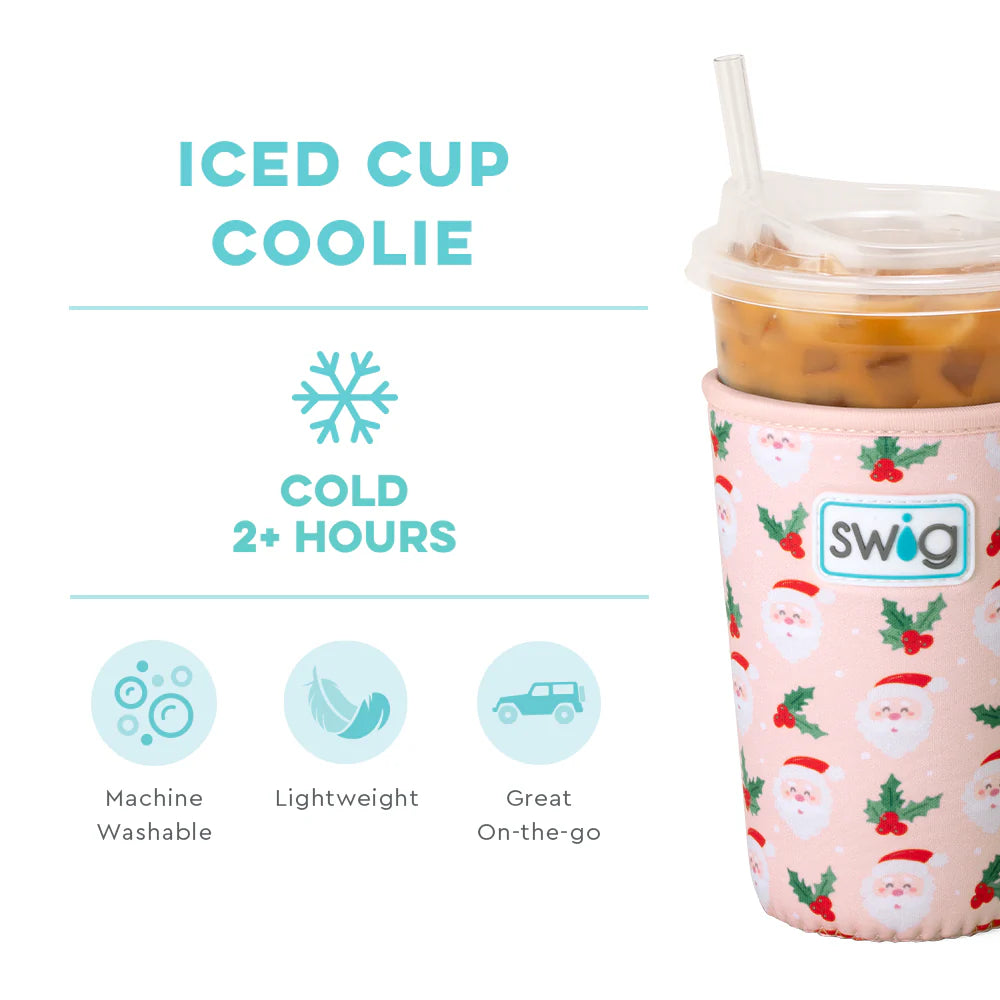 Holly Jolly 22oz Iced Cup Coolie