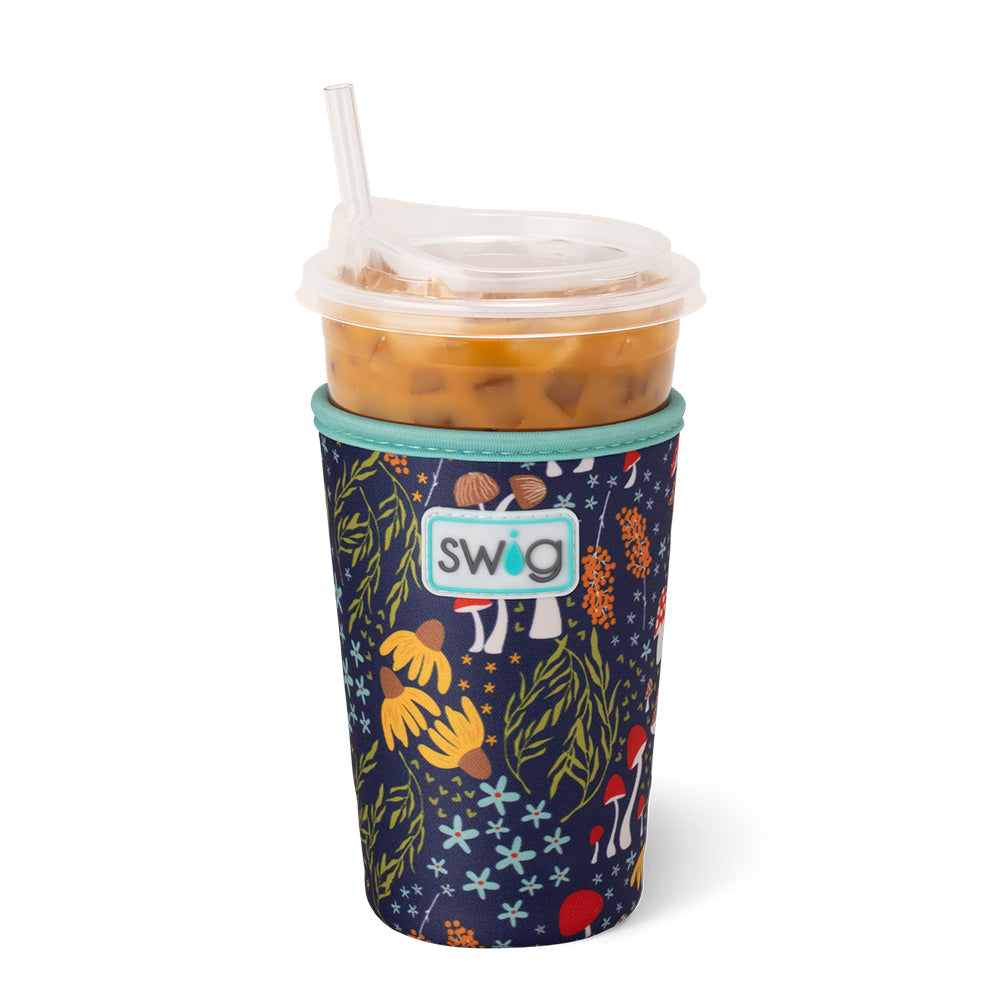 Swig Life Mushroom Meadow Iced Cup Coolie Medium