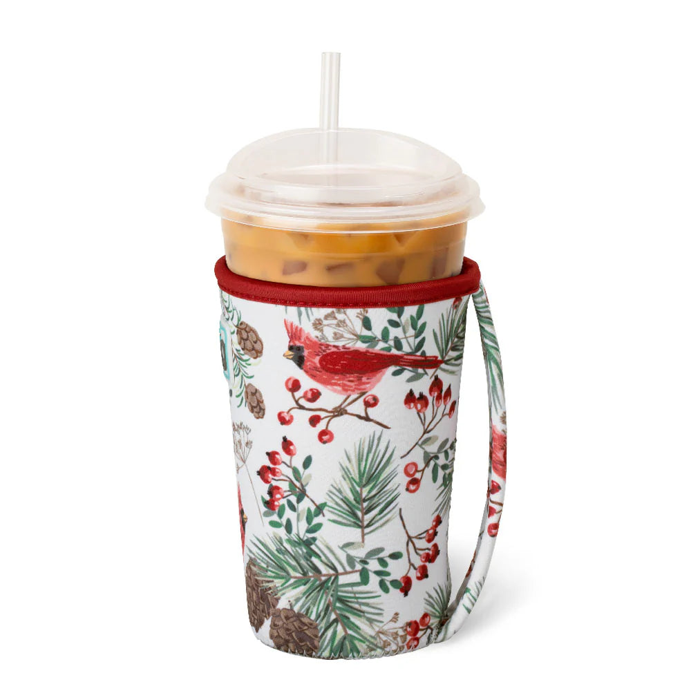 Winter Cardinals Medium Iced Cup Coolie