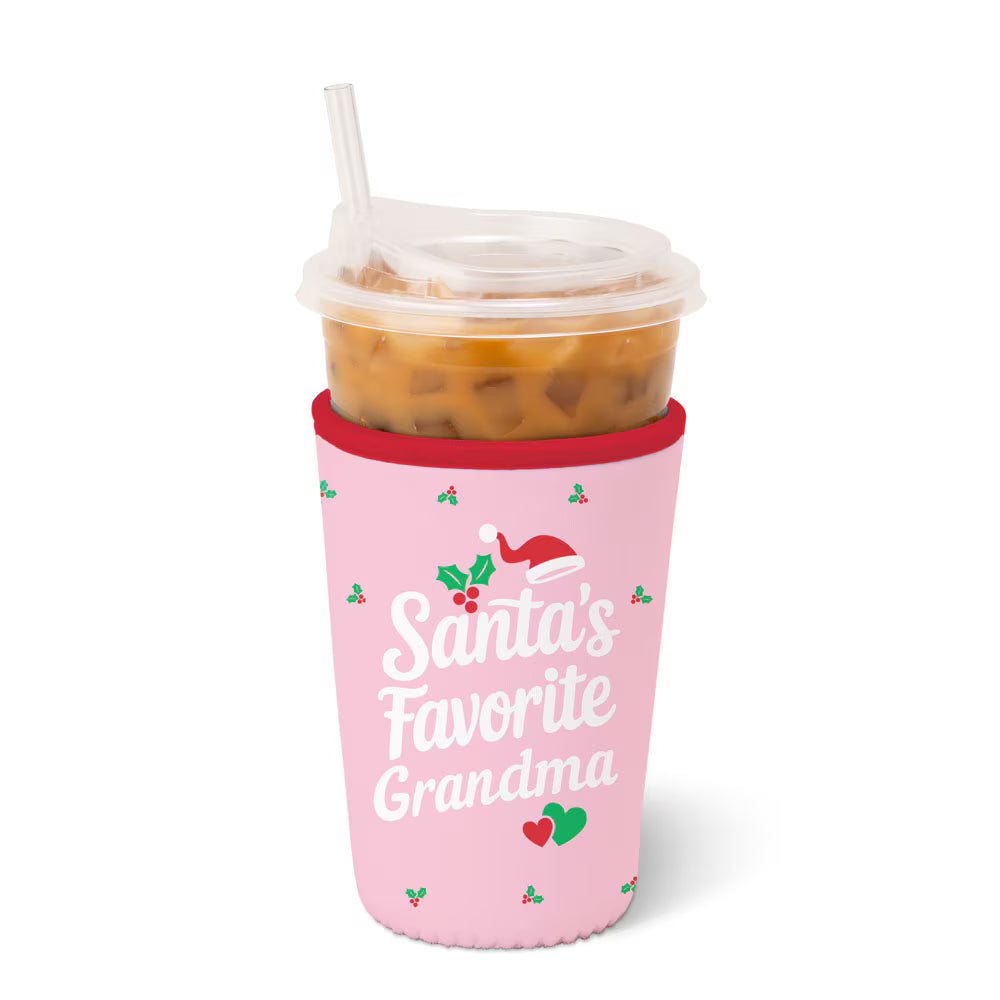 Santa's Favorite Grandma Medium Iced Cup Coolie