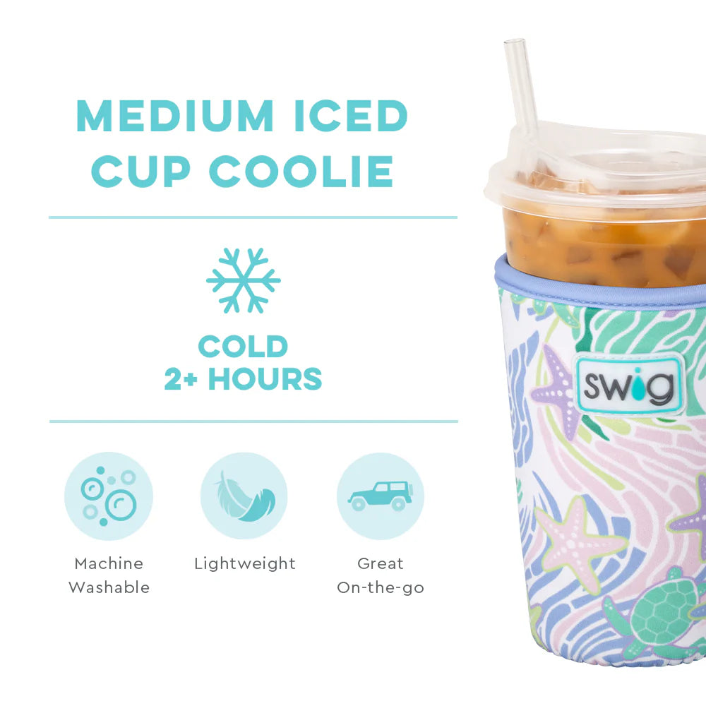 Sea Swirl Medium Iced Coolie