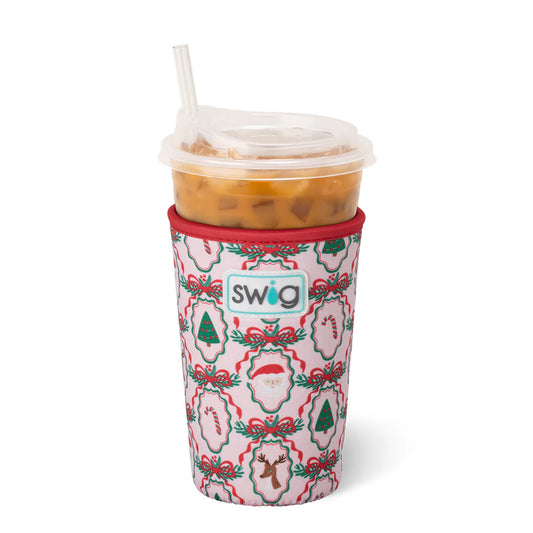 Christmas Cameos Medium Iced Cup Coolie