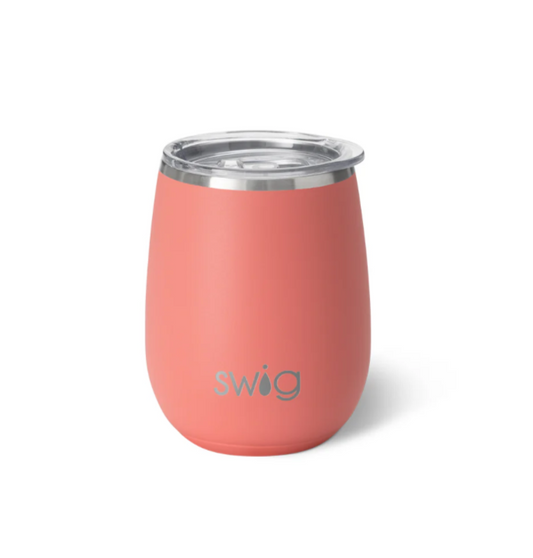 Coral Stemless Wine Cup (14oz)