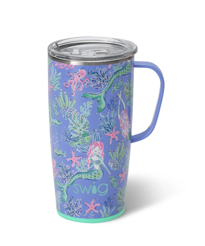 Under the Sea 22oz Travel Mug with Handle