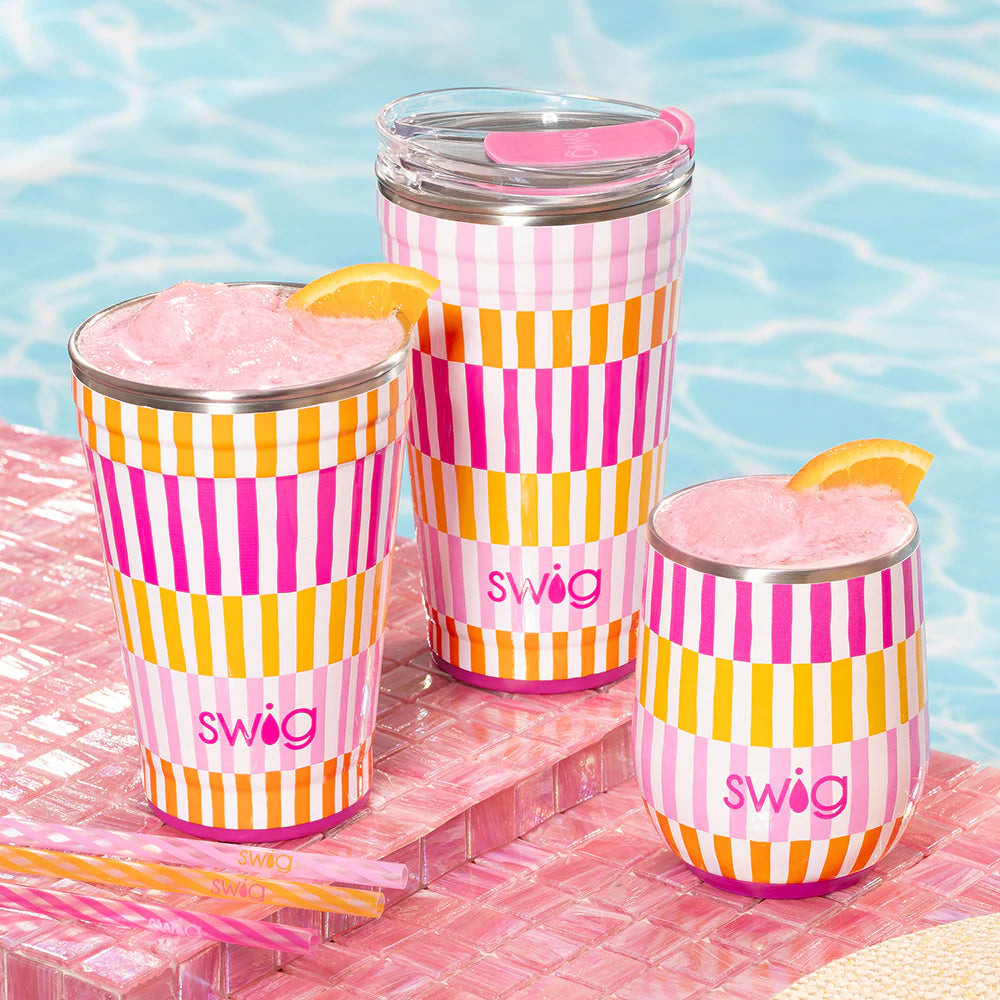 Sherbet Stripe Party Cup 18oz