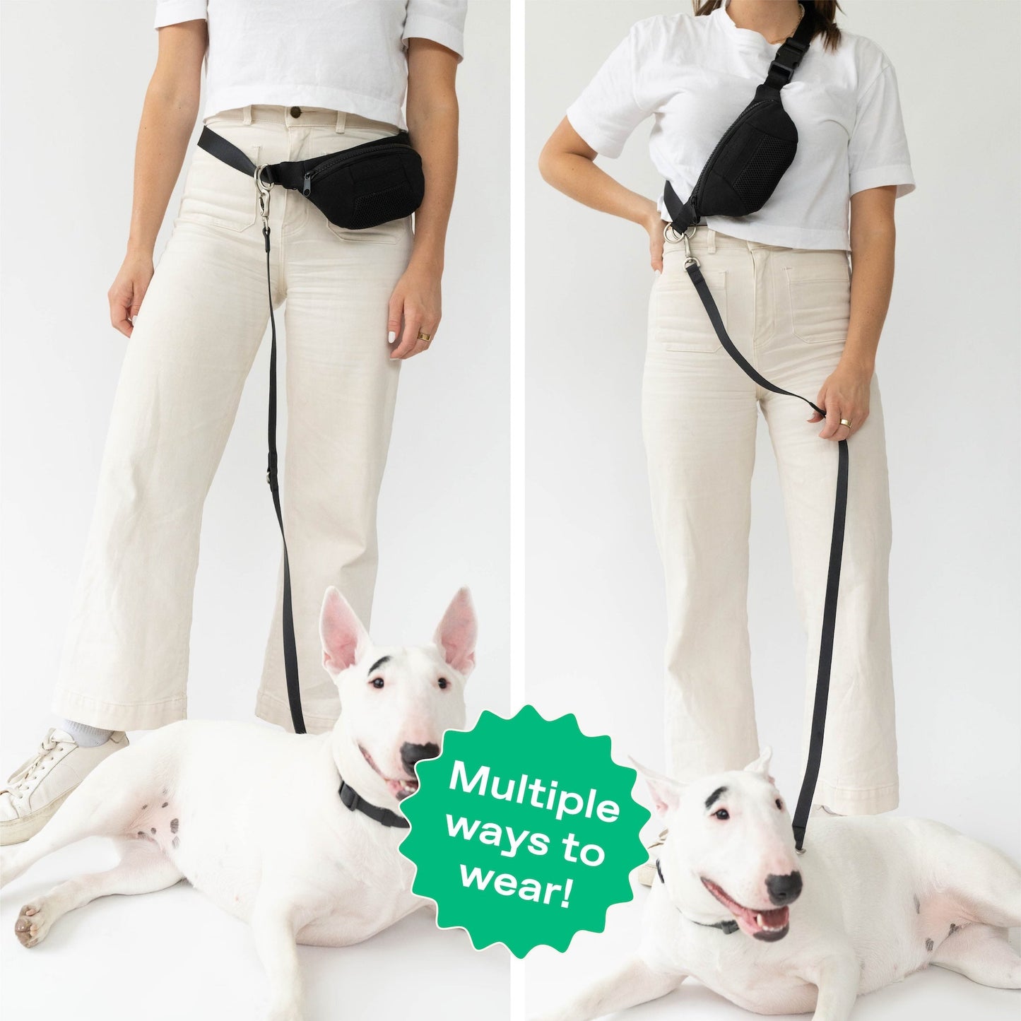 The Hands-Free Dog Sling Bag with Leash
