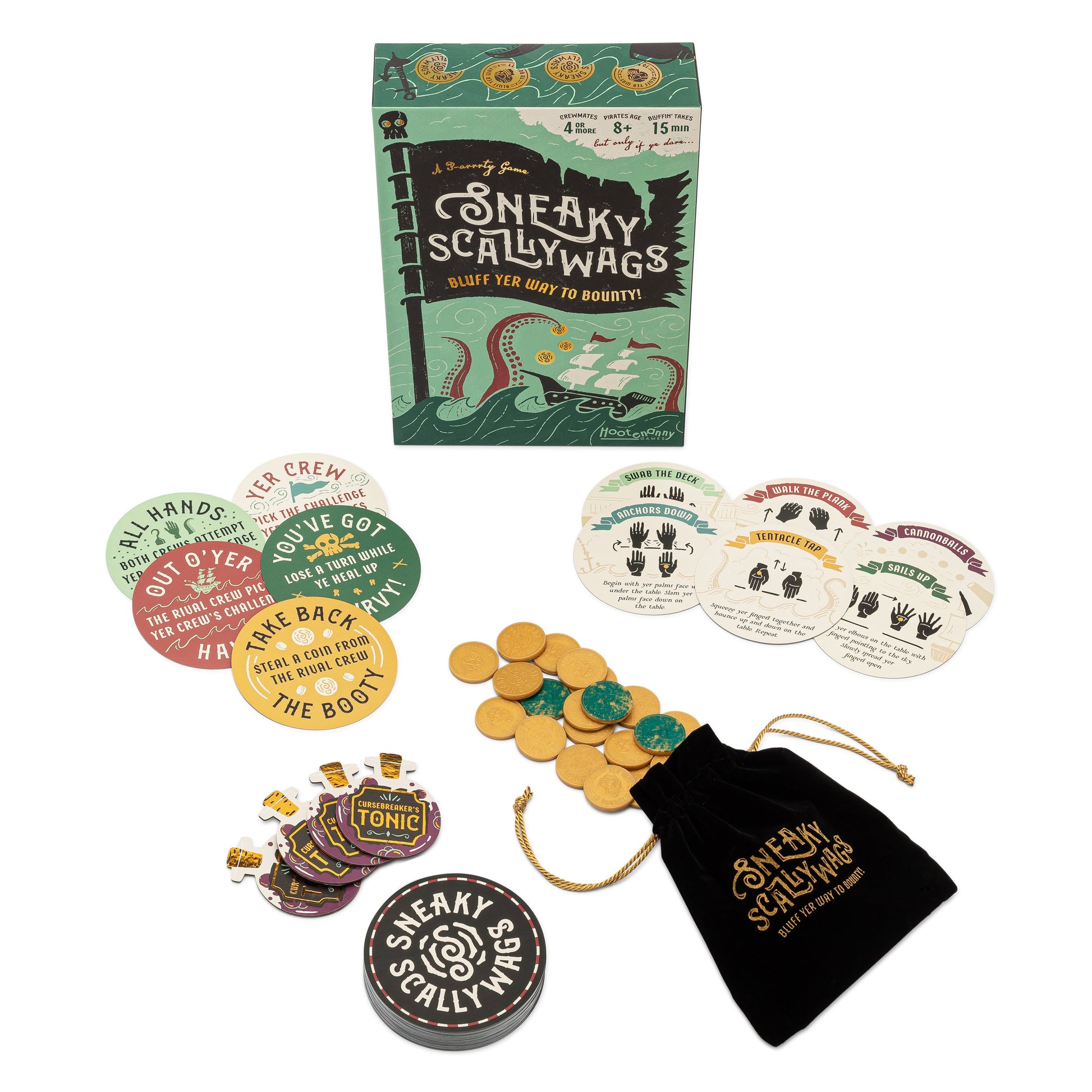 Sneaky Scallywags - box and components