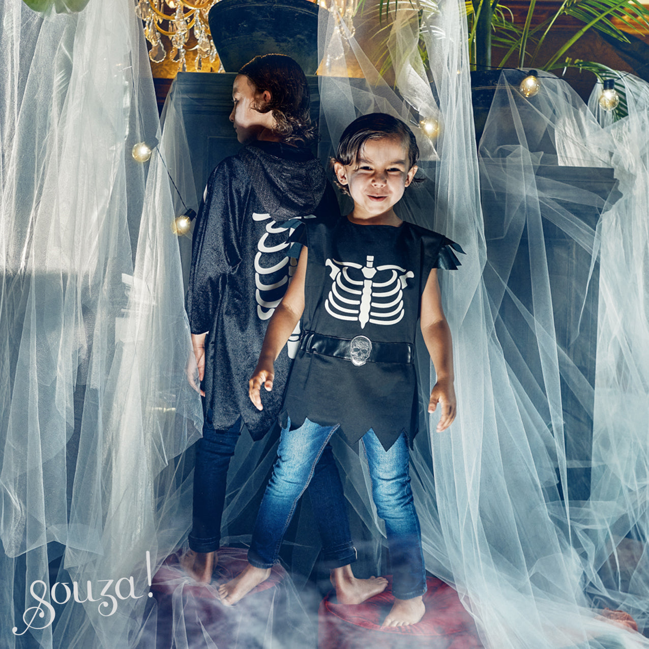 Casper Halloween Costume Coat for Kids - Carnival & Festive Use (2 sizes)