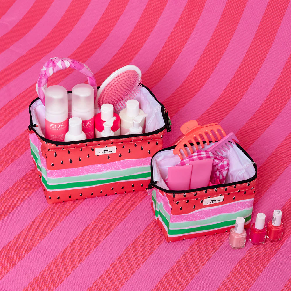 Little Big Mouth Medium Makeup Bag - Melondramatic