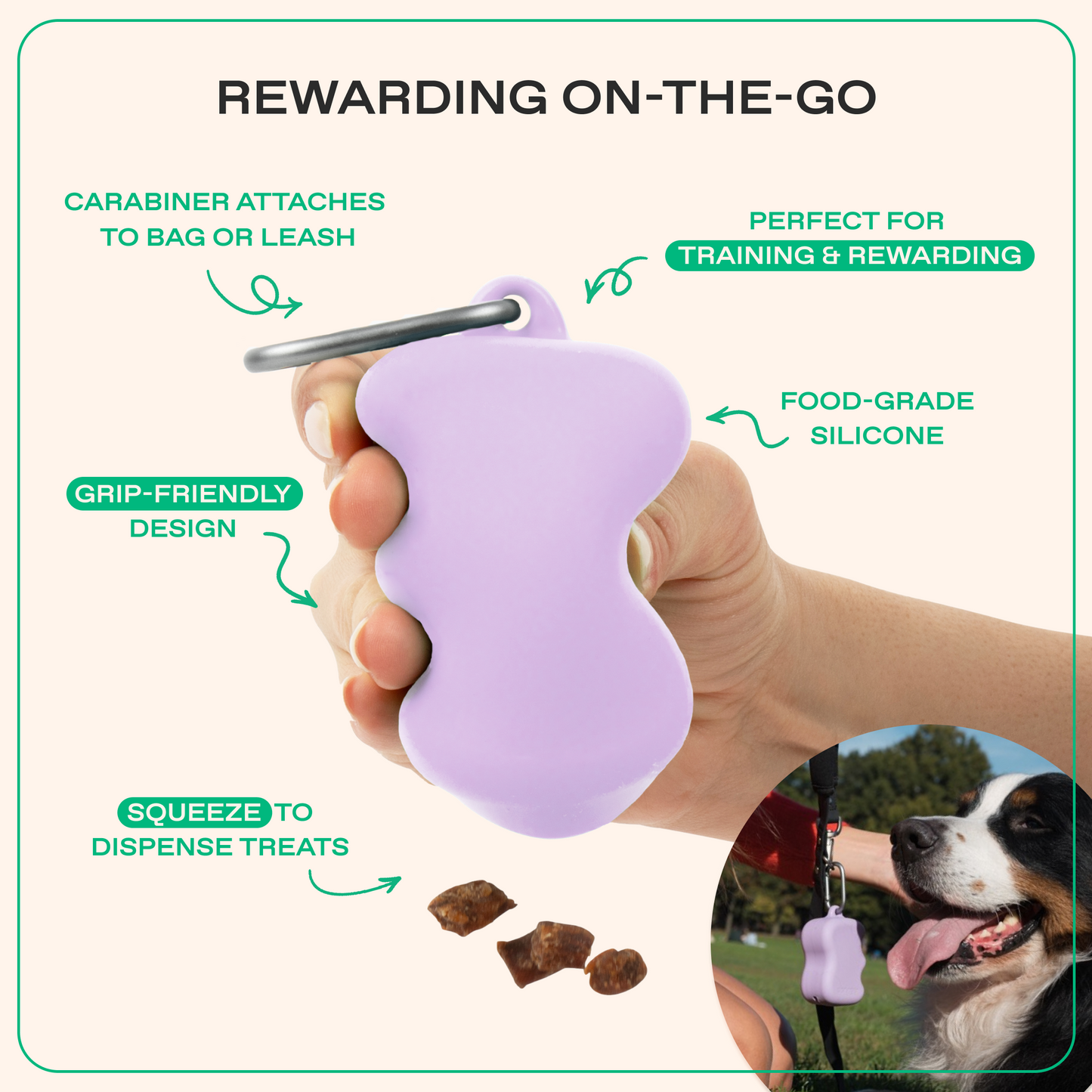 The Silicone Dog Treat Dispenser