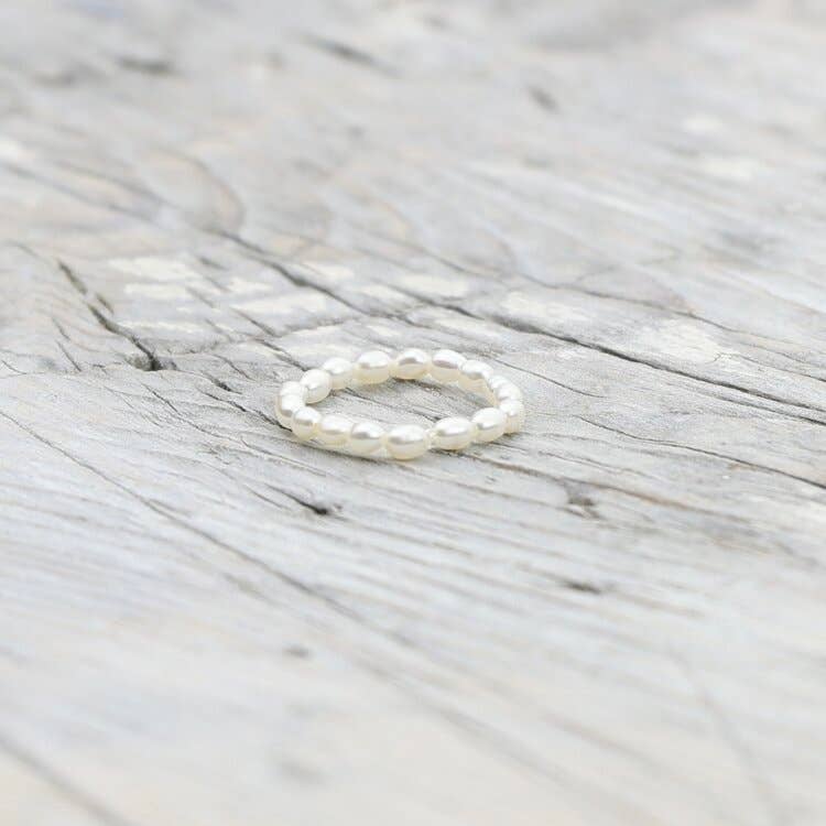 Freshwater Pearl Self Love Stretch Ring Small 5/6