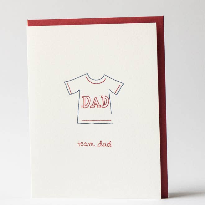 Team Dad Greeting Card