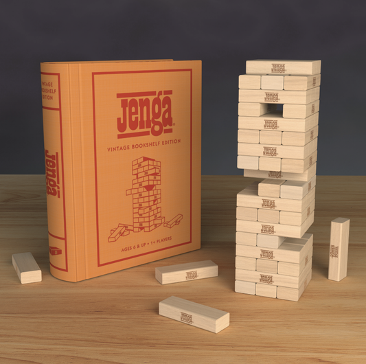 Jenga Vintage Bookshelf Edition