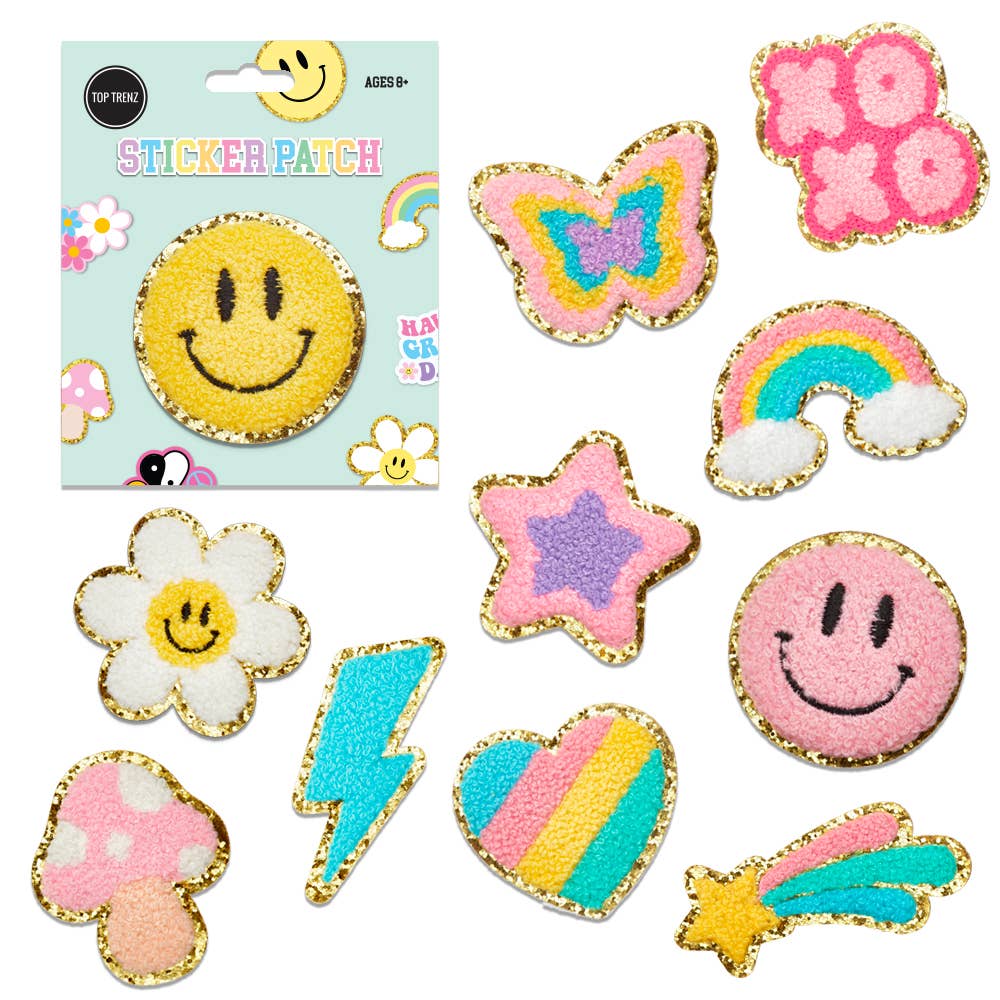 Chenille Sticker Patch Assortment