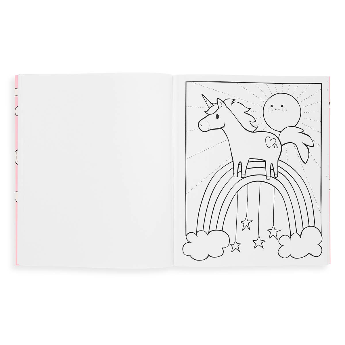 Color-in' Book: Enchanting Unicorns (8" x 10";31 Pages)