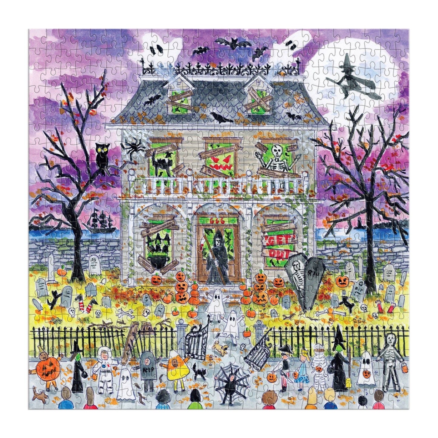 Michael Storrings Haunted House 500 Piece Glow in the Dark Puzzle