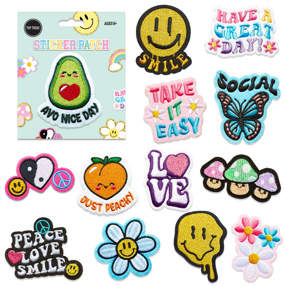 Embroidered Sticker Patch Assortment