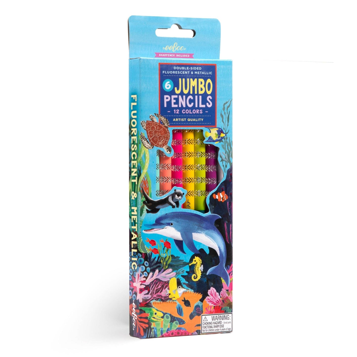 Sea Life 6 Jumbo Color Pencils