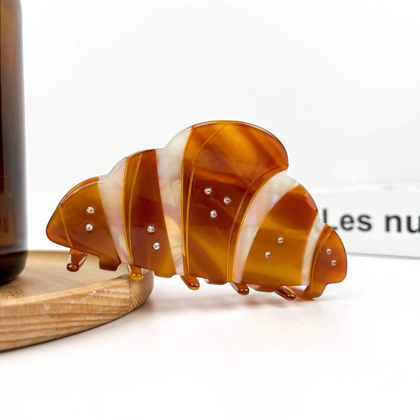 New Croissant Hair Claw Clip, Bread-shaped Hair Clip