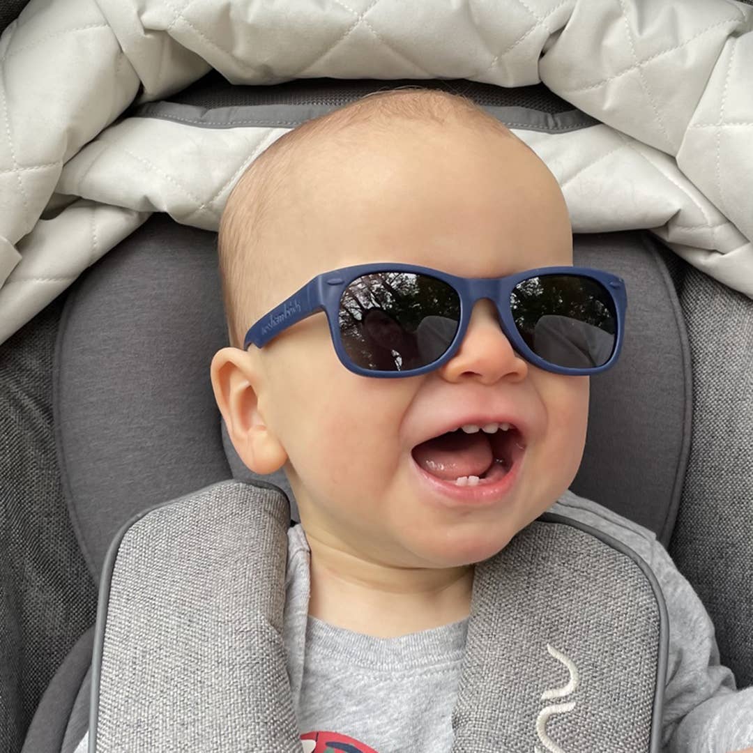 Navy Sunglasses: Grey Polarized Lens / Baby (Ages 0-2)