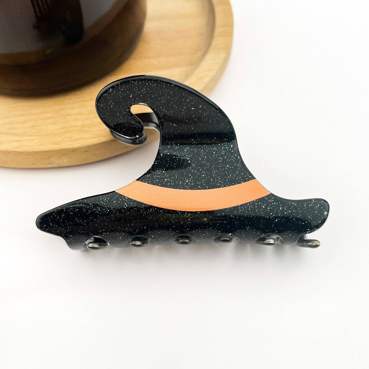 Black Witch Hat Hair Claw Clip, Halloween Hair Accessories