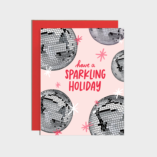 Disco Sparkling Holiday Card