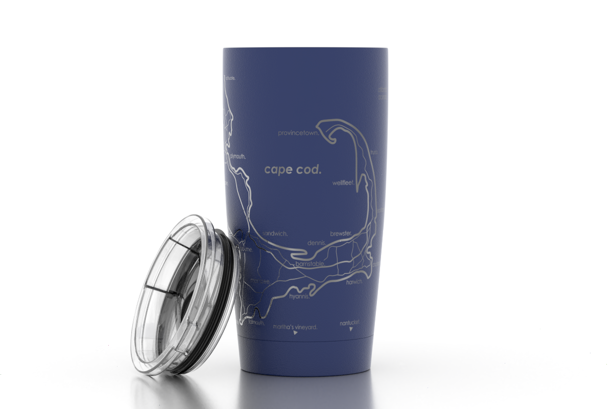Cape Cod MA Map 20 oz Insulated Pint Tumbler