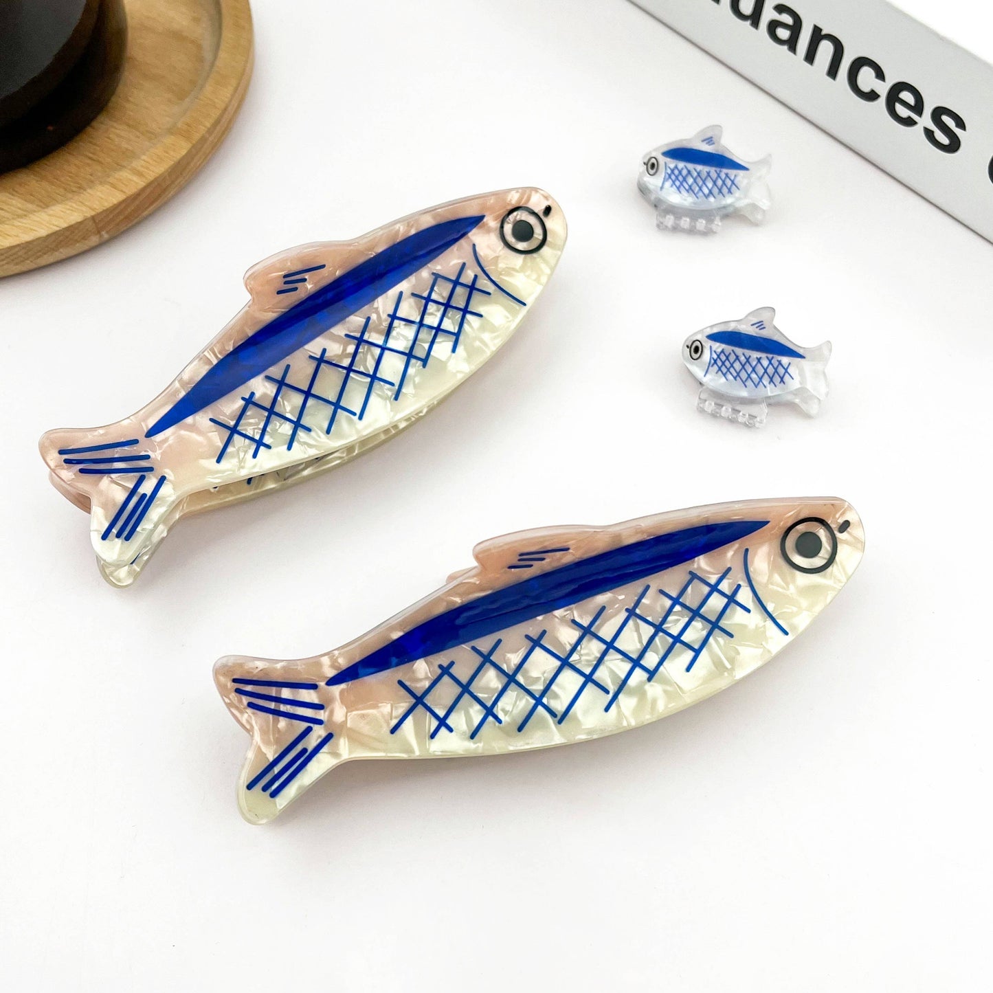 Sardine-Shaped Hair Claw Clip, Ocean Style Hair Clip