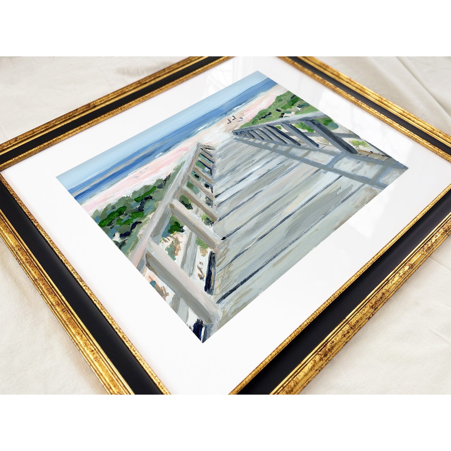 Beach Boardwalk, Fine Art Print